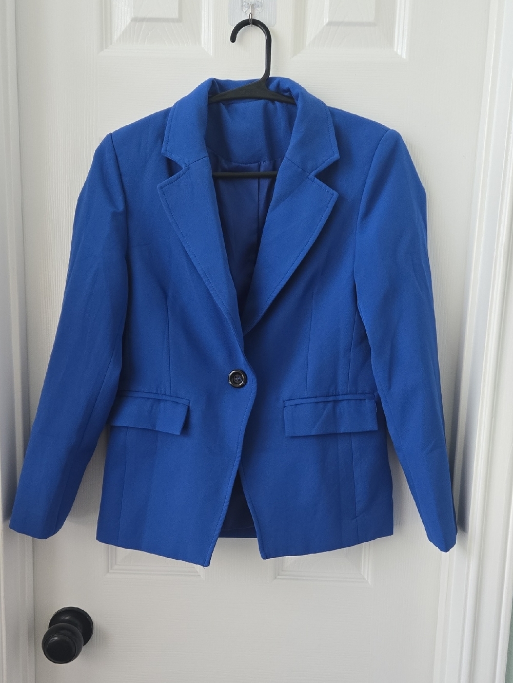 Amazon Royal Blue Single-Button Girls' Blazer,  Like New,  10-12 Years